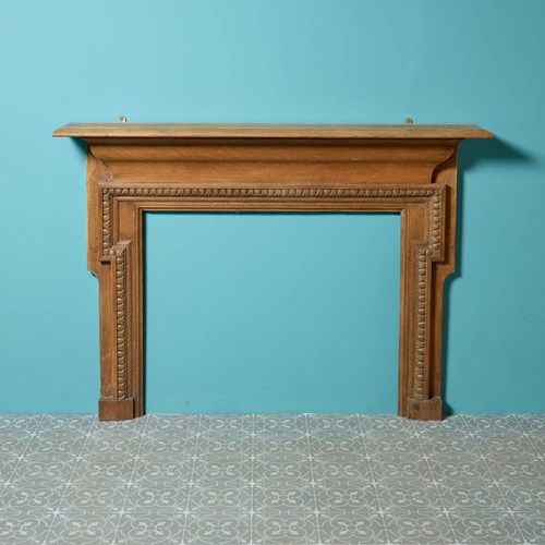 Antique 20Th Century English Oak Fireplace