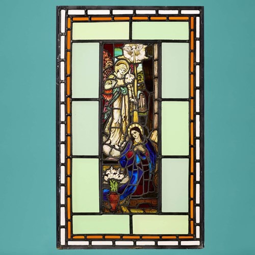 19Th Century Religious Stained Glass Window