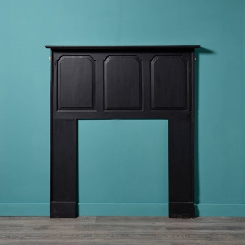 Tall Painted 19Th Century Oak Fireplace