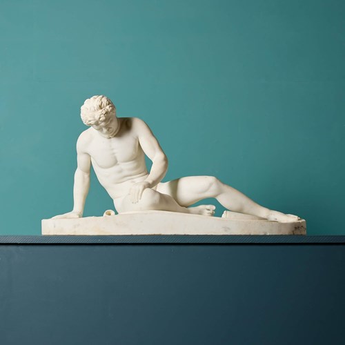 Statuary Marble Sculpture Of The Dying Gaul After The Antique