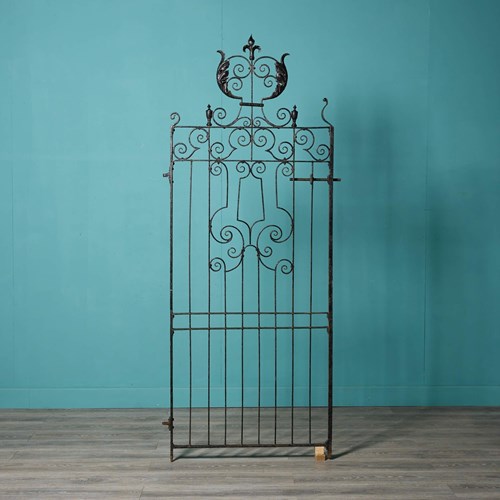 Tall Antique Scottish Wrought Iron Pedestrian Gate