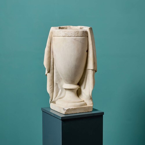 Antique 18Th Century Neoclassical Marble Urn