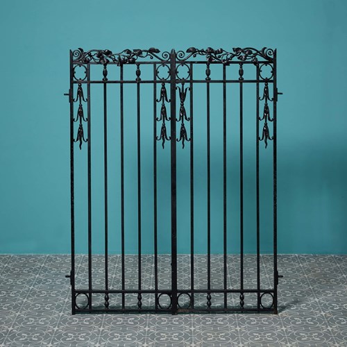 Set Of Georgian Decorative Wrought Iron Garden Gates