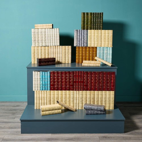 Large Set Of Reclaimed Faux Library Books