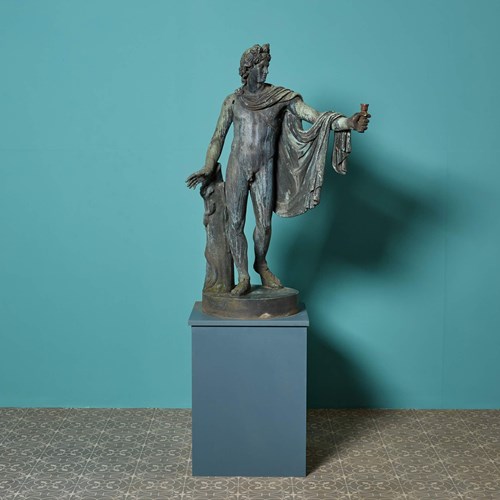 Italian Grand Tour Bronze Of The Apollo Belvedere