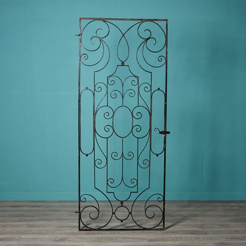 Tall Regency Style Wrought Iron Side Gate