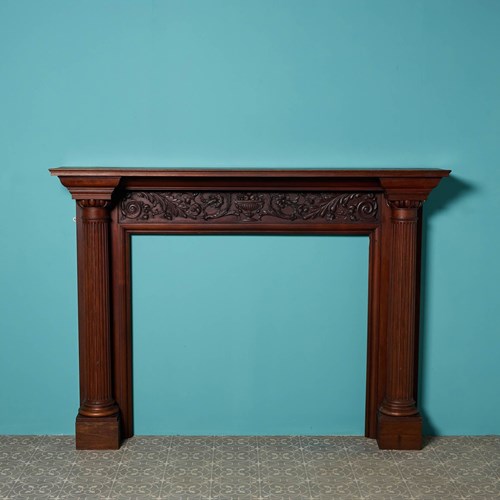 Antique Victorian Mahogany Fire Surround