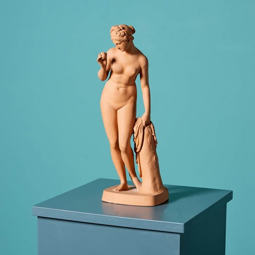 P. Ipsen (1815-1860) Terracotta Figure Of Venus With The Apple After The Antique