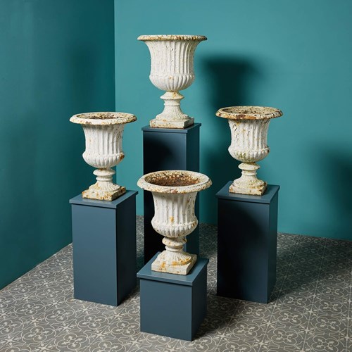 Four Matched Antique Garden Urns