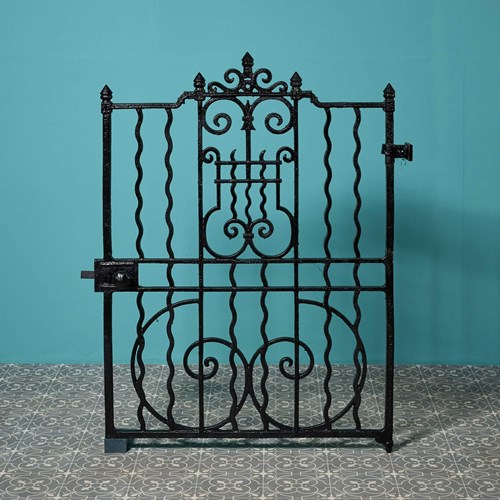 Reclaimed Antique English Cast Iron Side Gate