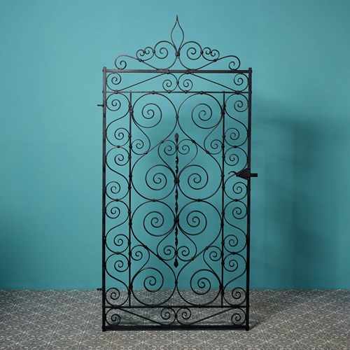 Tall Antique Edwardian Style Scrollwork Gate