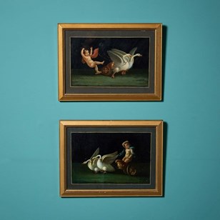 Pair Of Italian Grand Tour Framed O...