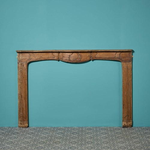 French 18Th Century Wooden Louis XV Fireplace