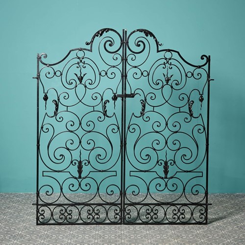 Set Of Reclaimed French Scrolling Garden Gates