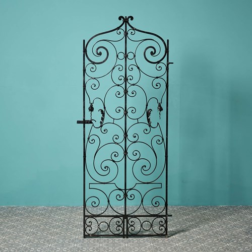 French Reclaimed Wrought Iron Pedestrian Gate