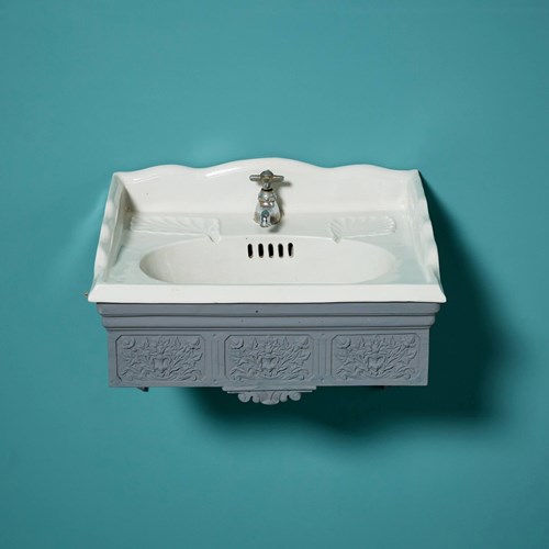Original Antique Victorian Wall Sink By Brown-Westhead, Moore & Co