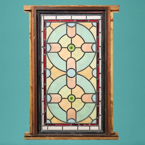 Antique English Stained Glass Window