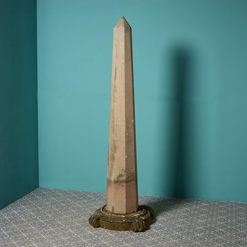 Large 19Th Century Sandstone Obelisk