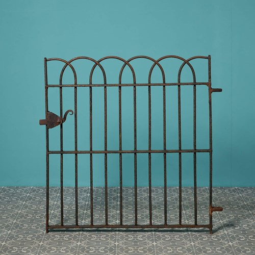 Antique Wrought Iron Garden Pedestrian Gate