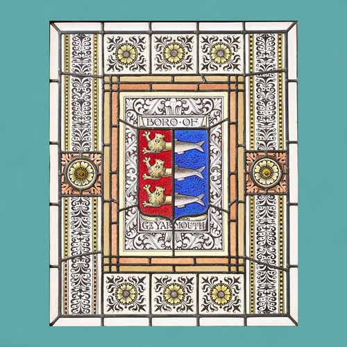 Great Yarmouth Coat Of Arms Stained Glass Window