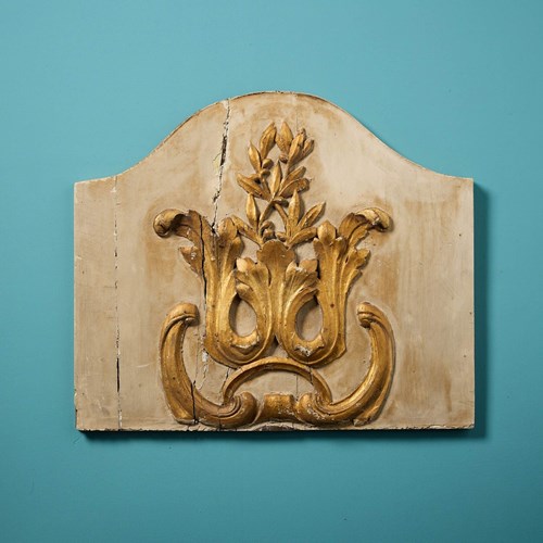 18Th Century French Gilded Wall Hanging Plaque