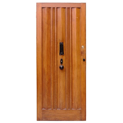 Reclaimed 1930S Oak Front Door With Bell