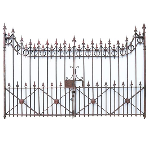 Victorian Wrought Iron Driveway Gates 322Cm (10’5”)