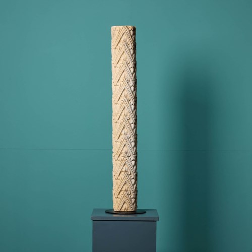 Coade Stone Style Column Fragment