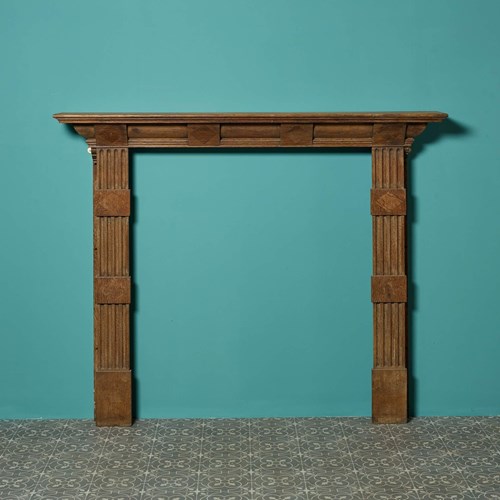 19Th Century Jacobean Style Oak Fireplace