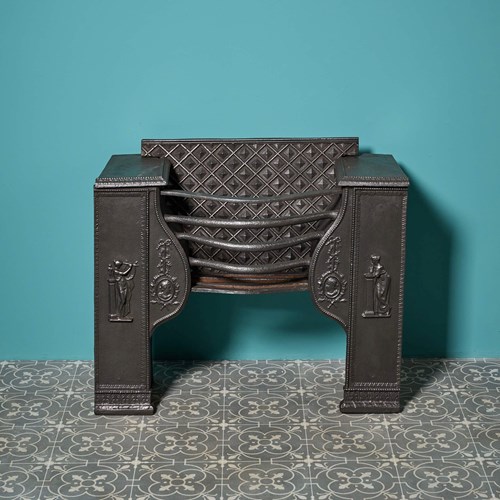 Georgian Neoclassical Style Cast Iron Hob Grate