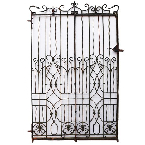 Antique Georgian Wrought Iron Pedestrian Gate