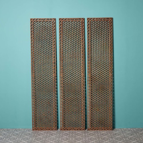 Reclaimed Cast Iron Floor Grids (62 Available)