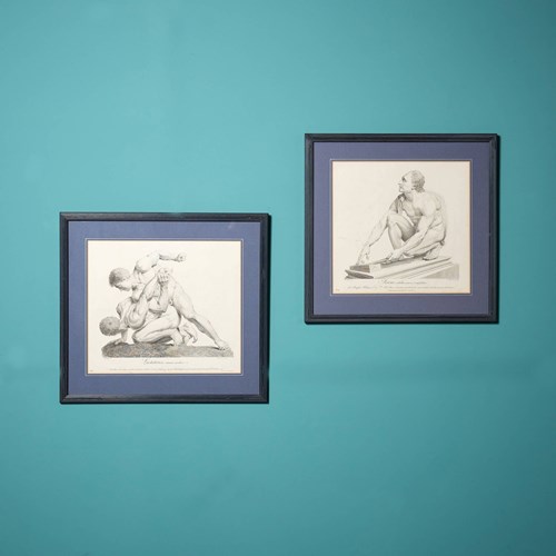 Pair Of Grand Tour Framed Paintings After Richard Dalton