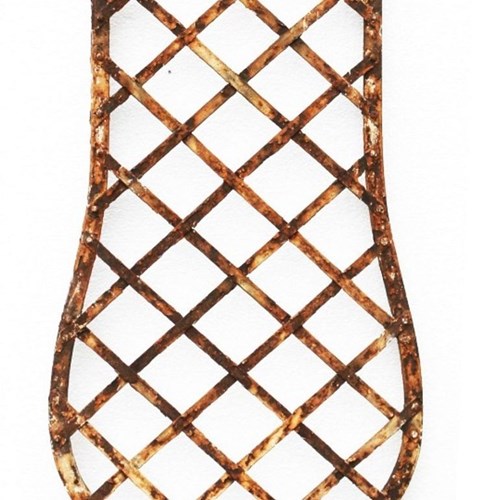 Eight Pieces Of Reclaimed Wrought Iron Garden Trellis Or Balustrade