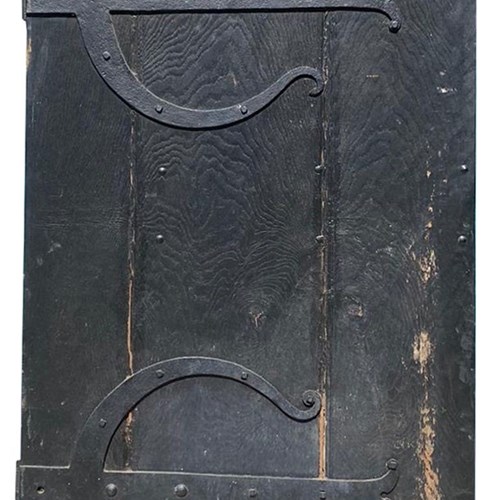 A Reclaimed English Gothic Style Oak Exterior Door