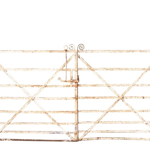 A Pair Of Georgian Wrought Iron Driveway Gates