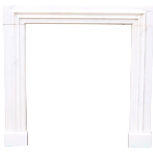 Antique White Statuary Marble Fire Surround