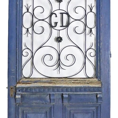 A 19Th Century French Oak Exterior Door