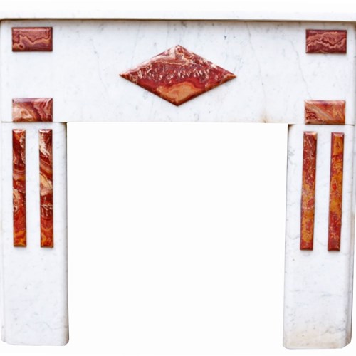 Reclaimed French Carrara Marble Fire Surround