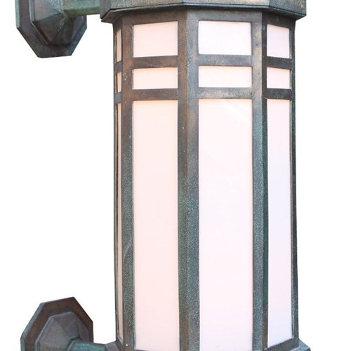 A 1920’S Art Deco Bronze Exterior Wall Light