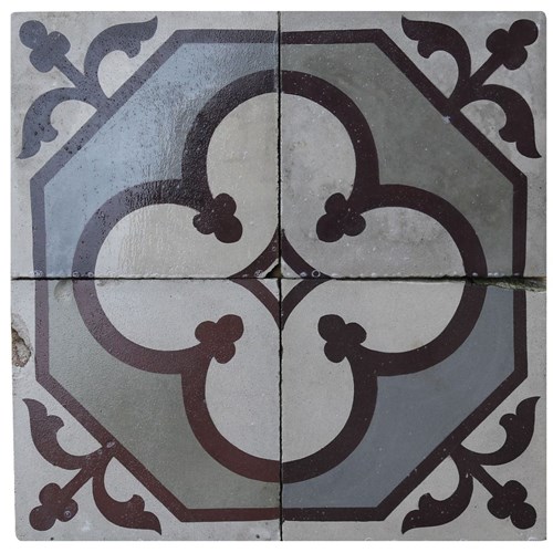 Reclaimed Patterned Encaustic Floor Tiles 3.6 M2 ( 38 Sq Ft)