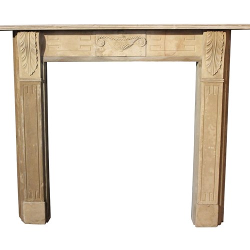 Antique Carved Regency Sandstone Mantel