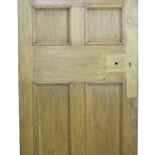 A 19Th Century Oak Six Panel Internal Door