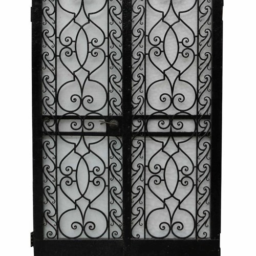 A Pair Of Antique Wrought Iron Pedestrian Gates