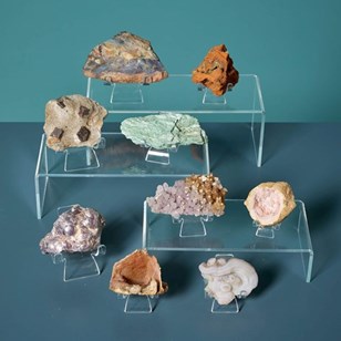 Collection Of 9 Prehistoric Mineral...