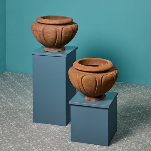 Pair Of Compton Pottery ‘Leix’ Terracotta Garden Pots