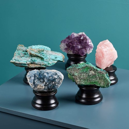 Collection Of 5 Natural Mineral Specimens