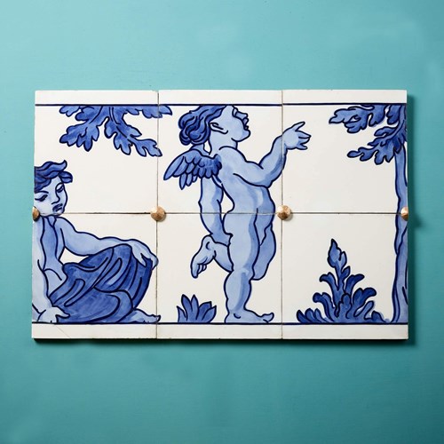 Minton Hollins 19Th Century Renaissance Style Tiled Frieze