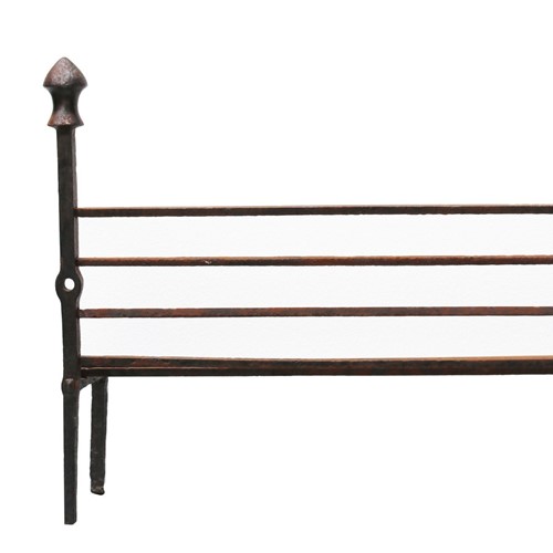 Antique 18Th Century Wrought Iron Fire Grate