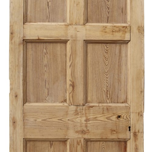 A 19Th Century Antique Arched Pine Door